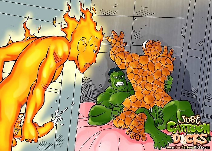 Gay Sex Cartoons From Fantastic Four Gay Ics